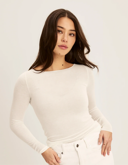 Cashmere Mist Boatneck Top