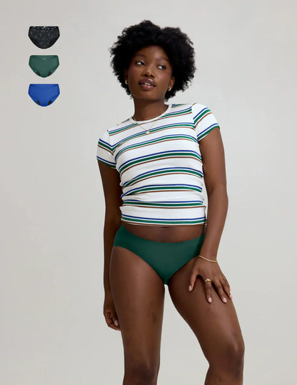 Teen Light Leakproof No-Show Bikini 3-Pack - Last Call
