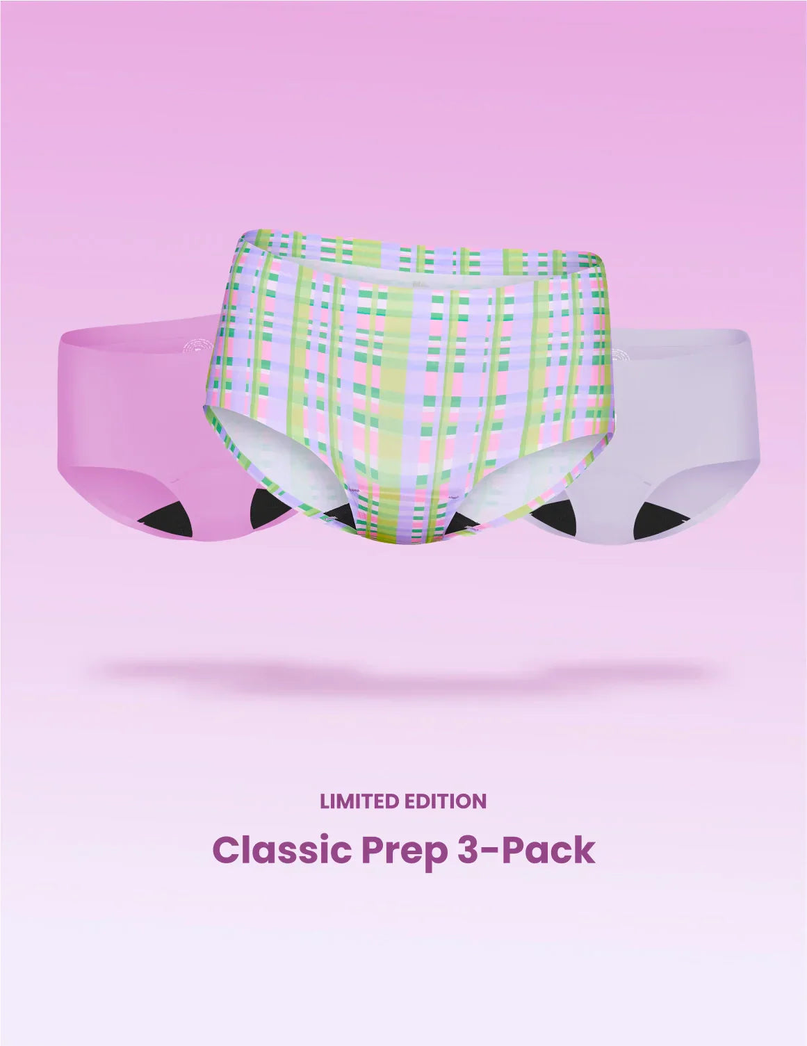 Teen Light Leakproof No-Show Boyshort 3-Pack - Last Call