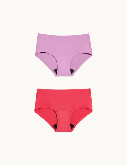 Teen Light Leakproof No-Show Boyshort 2-Pack - Last Call