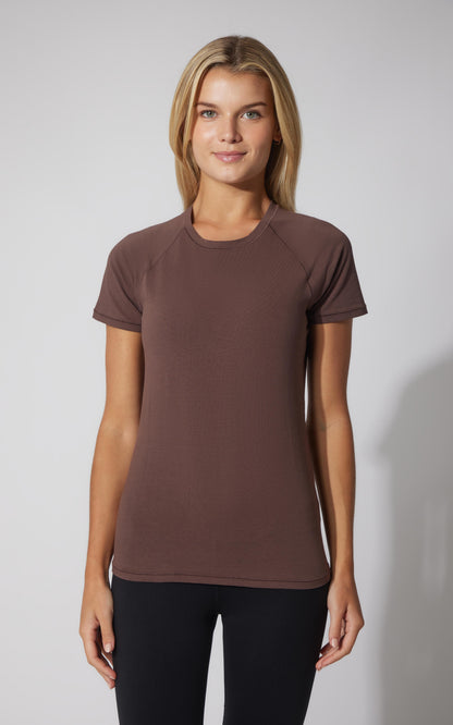 90 Degree by Reflex 2 PK Vintage Cotton Crew Neck Short Sleeve Top