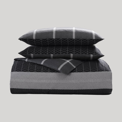 Bebejan Kyle Black 5 Piece Reversible Comforter Set