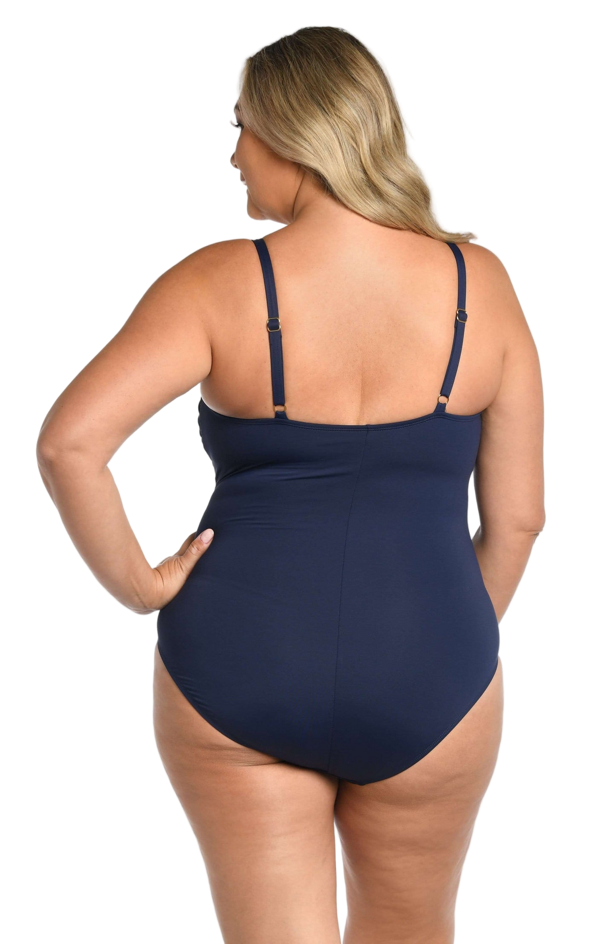 La Blanca Island Goddess Plus Lingerie Mio One Piece Swimsuit - Indigo