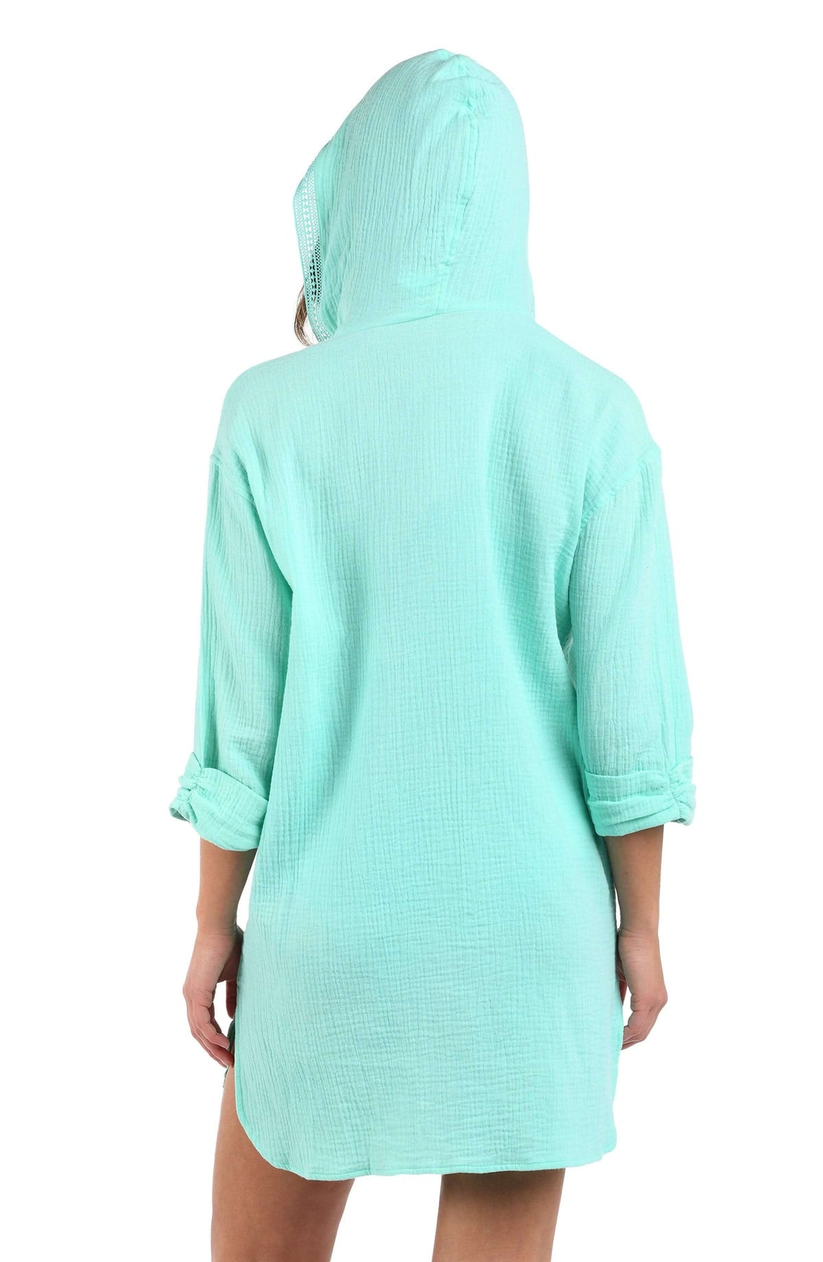La Blanca Seaside Covers Hoodie Coverup - Seabreeze