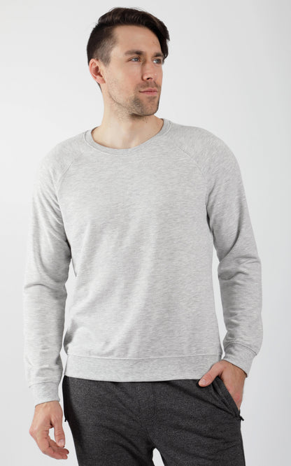 90 Degree by Reflex Men's Terry Brushed Long Sleeve Top