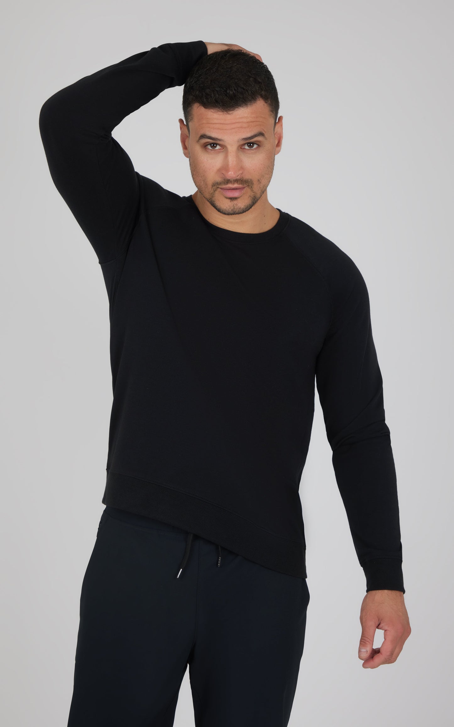 90 Degree by Reflex Men's Terry Brushed Long Sleeve Top