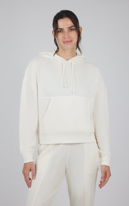 90 Degree by Reflex Brushed Inside Waffle Offline Pullover Hoodie