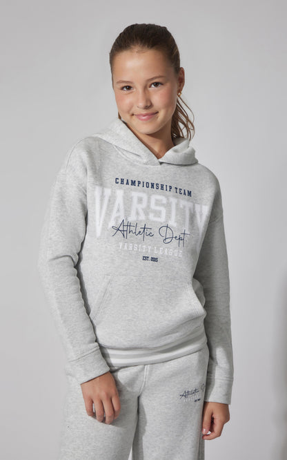 90 Degree by Reflex Girls Fleece Campus Pullover Hoodie