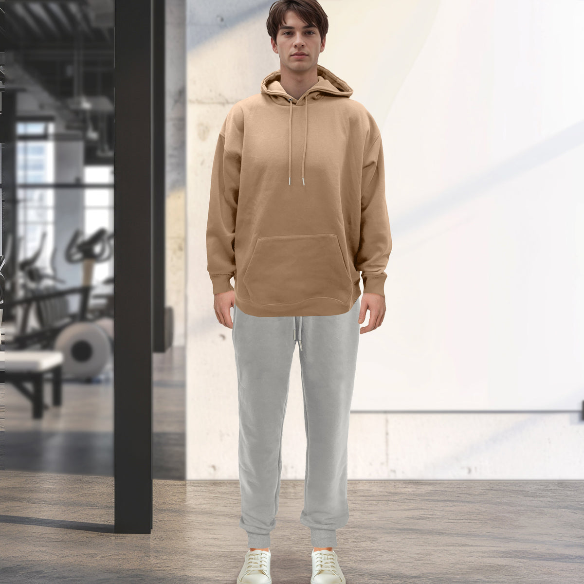 Elegant Comfort Cotton Active Men Tracksuit 2 Piece Set Athletic Jogging Sweatsuits