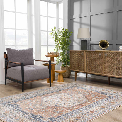 Gael Rust Boutique Washable Rug - Clearance