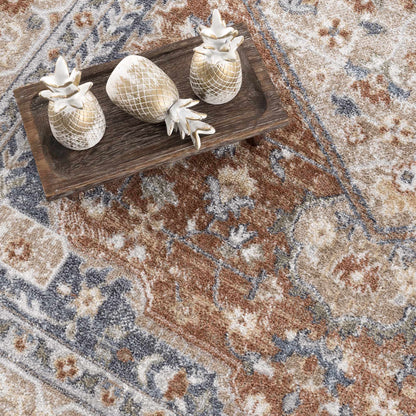 Gael Rust Boutique Washable Rug - Clearance