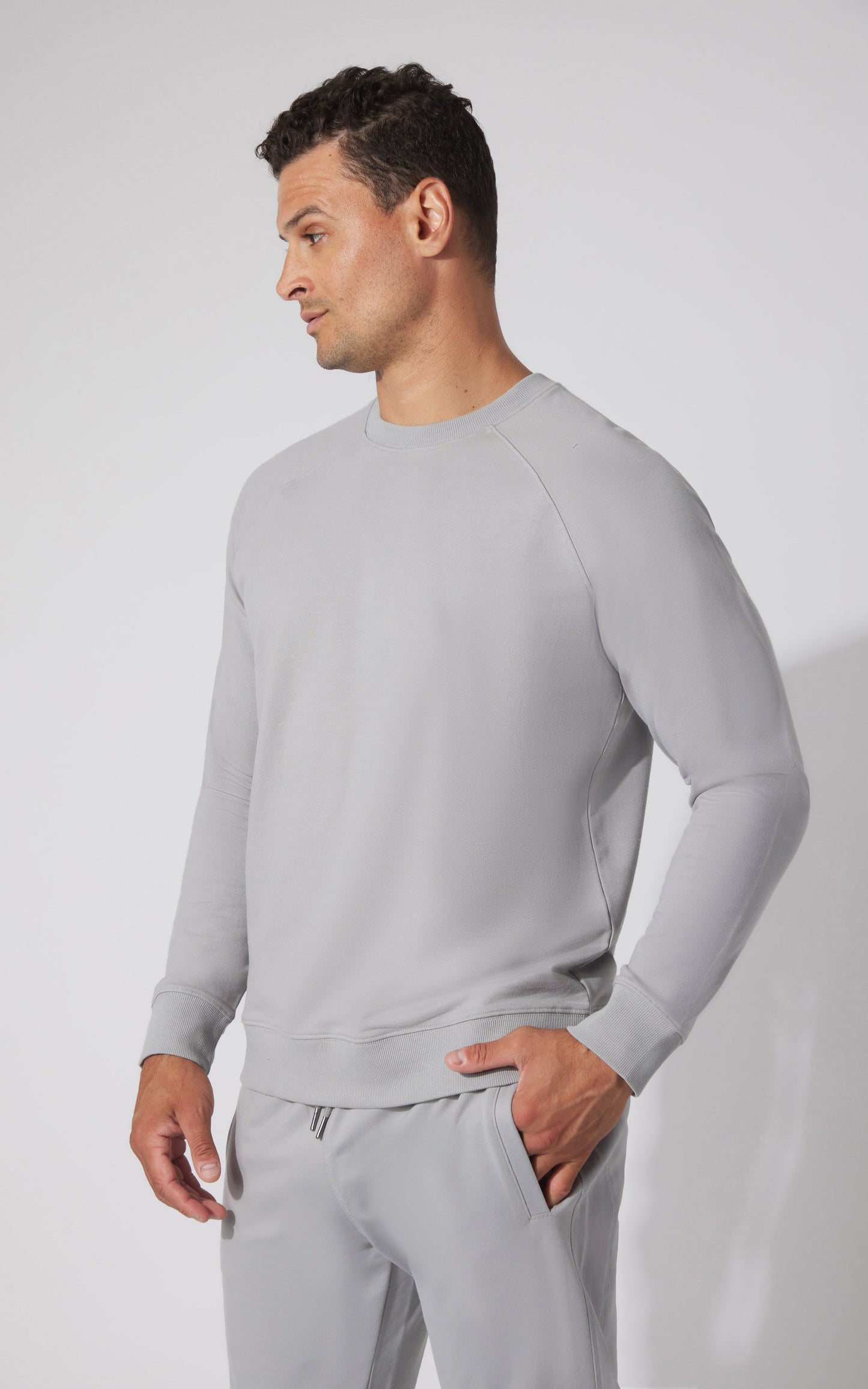 90 Degree by Reflex Men's Mini Zurry Crew Neck Sweatshirt