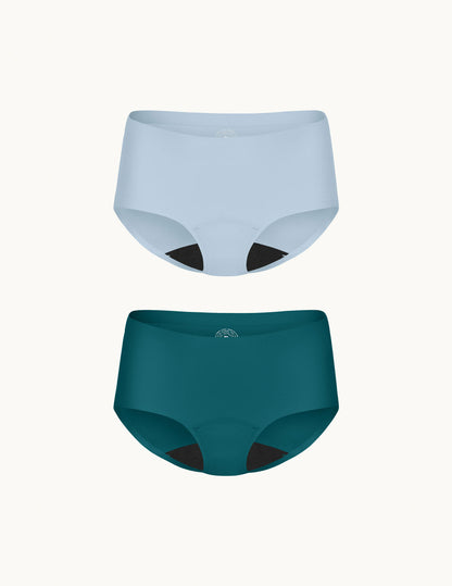 Teen Light Leakproof No-Show Boyshort 2-Pack - Last Call