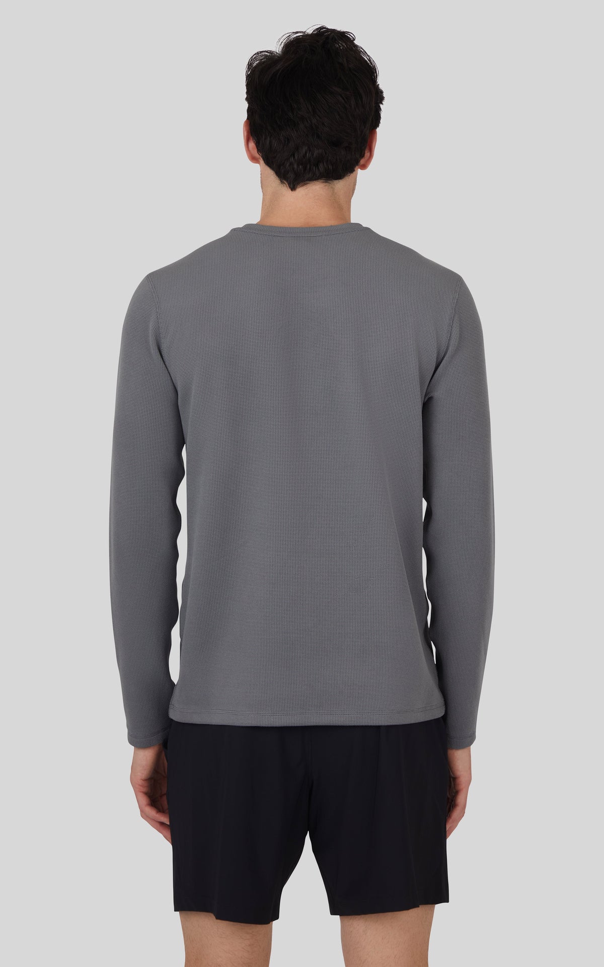 90 Degree by Reflex Men's Supreme Hyperlite Waffle Long Sleeve Crew Neck Shirt