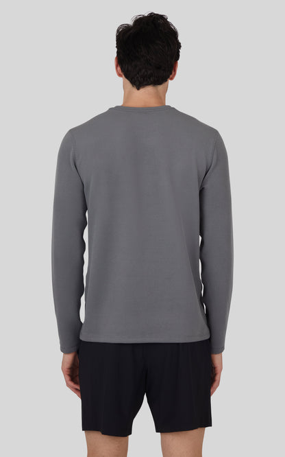90 Degree by Reflex Men's Supreme Hyperlite Waffle Long Sleeve Crew Neck Shirt
