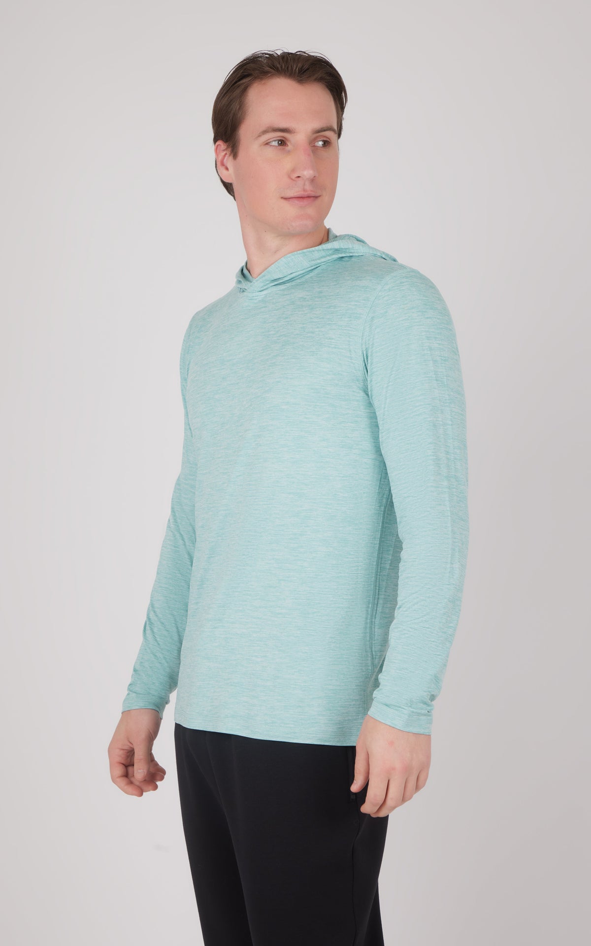 90 Degree by Reflex Men's Cationic Long Sleeve Hooded Shirt