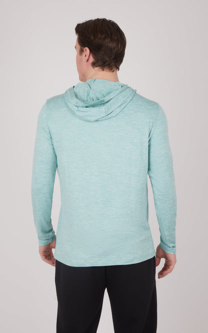 90 Degree by Reflex Men's Cationic Long Sleeve Hooded Shirt