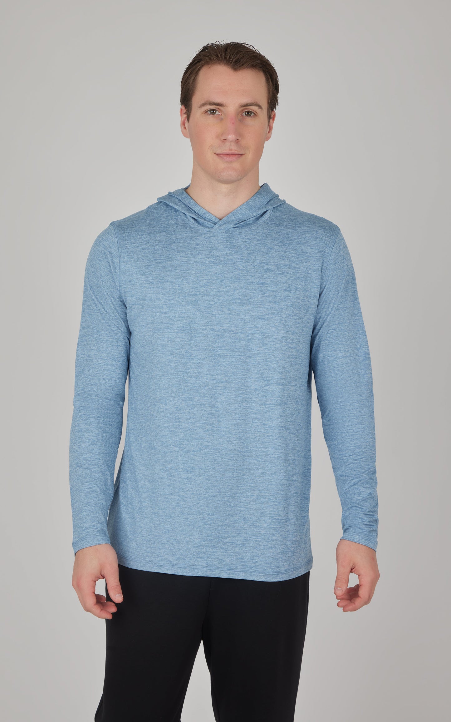 90 Degree by Reflex Men's Cationic Long Sleeve Hooded Shirt