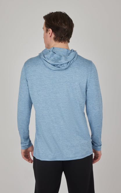 90 Degree by Reflex Men's Cationic Long Sleeve Hooded Shirt