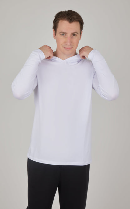 90 Degree by Reflex Men's Cationic Long Sleeve Hooded Shirt