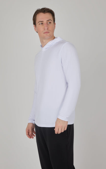 90 Degree by Reflex Men's Cationic Long Sleeve Hooded Shirt