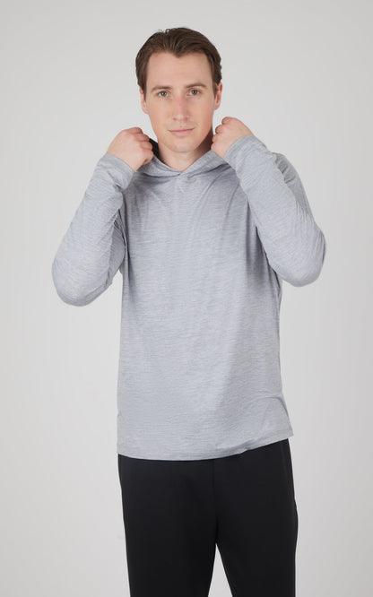 90 Degree by Reflex Men's Cationic Long Sleeve Hooded Shirt
