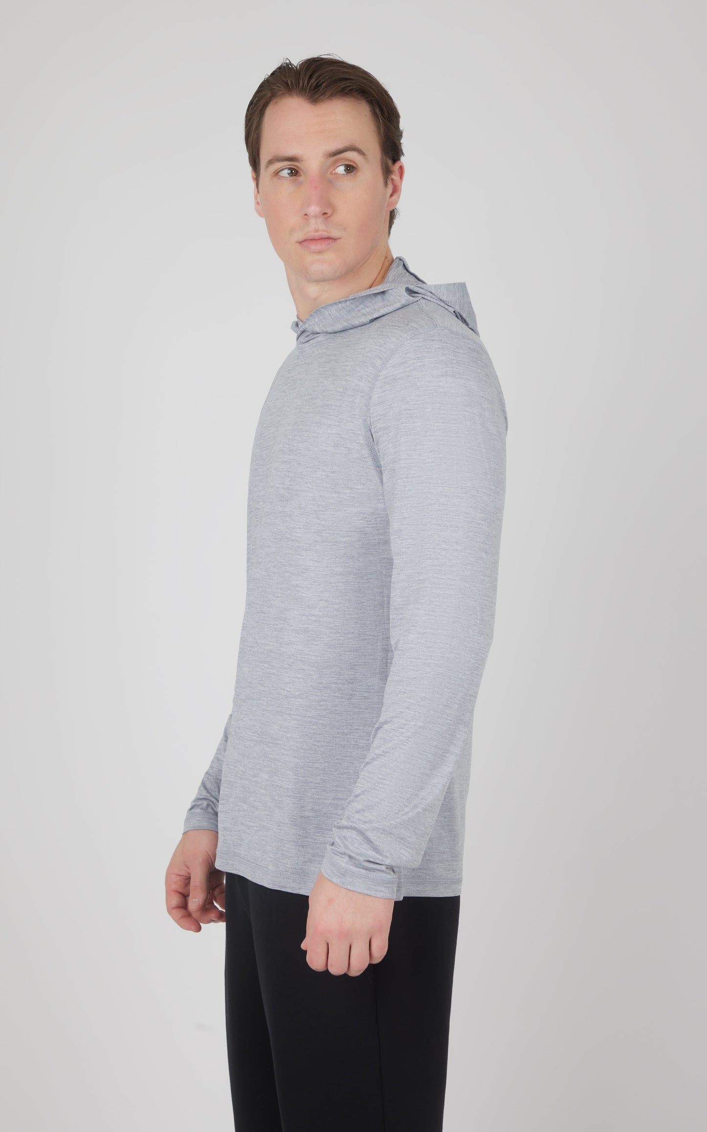 90 Degree by Reflex Men's Cationic Long Sleeve Hooded Shirt
