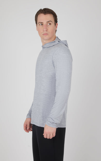 90 Degree by Reflex Men's Cationic Long Sleeve Hooded Shirt