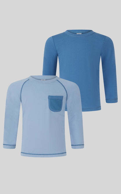 90 Degree by Reflex Toddler Boys 2PK Terry Pocket and Basic Tee