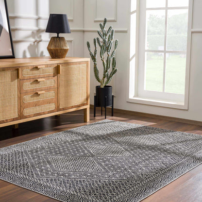 Coledale Black & White Washable Rug - Clearance
