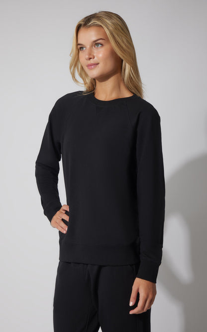 90 Degree by Reflex Terry Everyday Raglan Pullover Sweatshirt