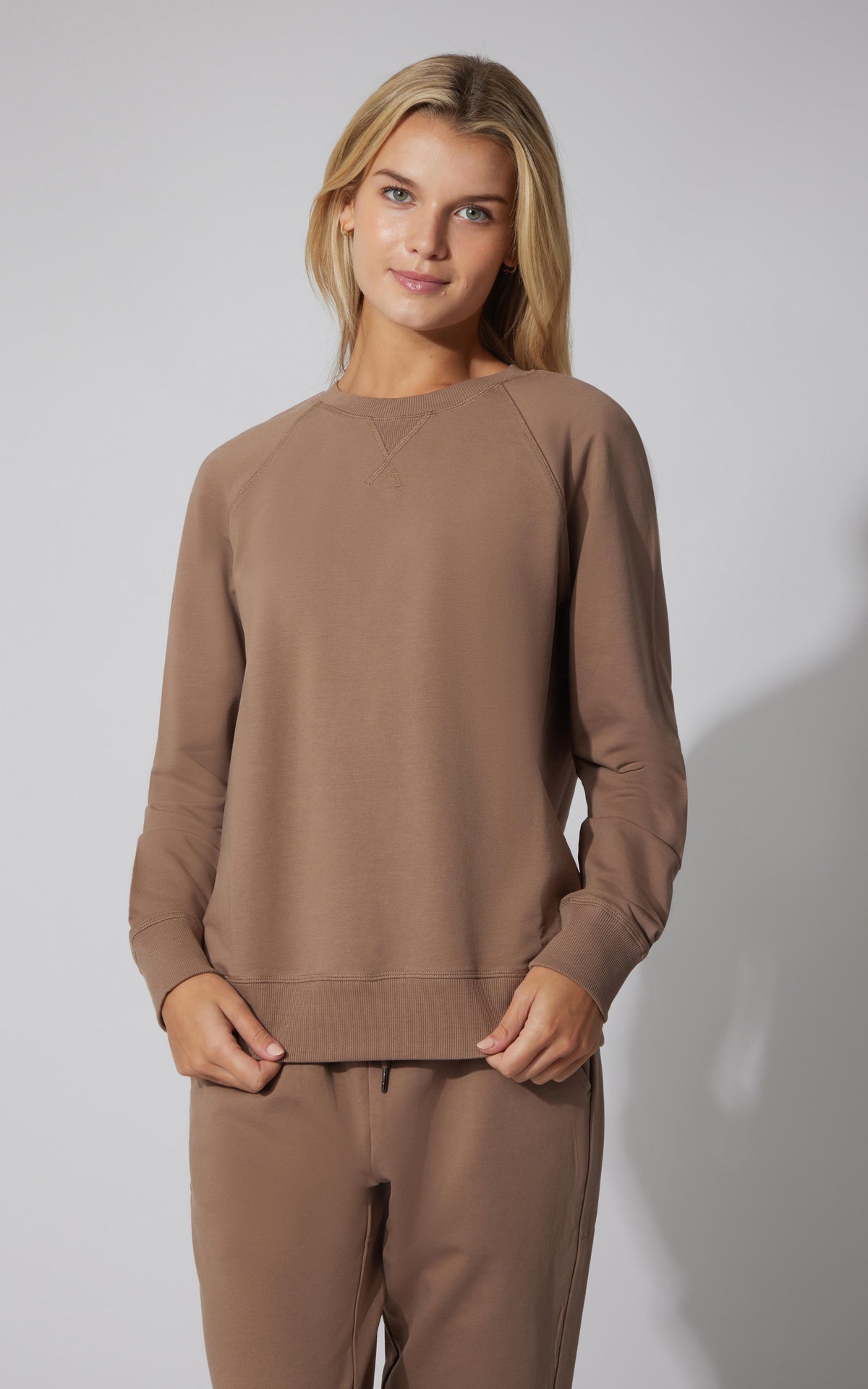 90 Degree by Reflex Terry Everyday Raglan Pullover Sweatshirt