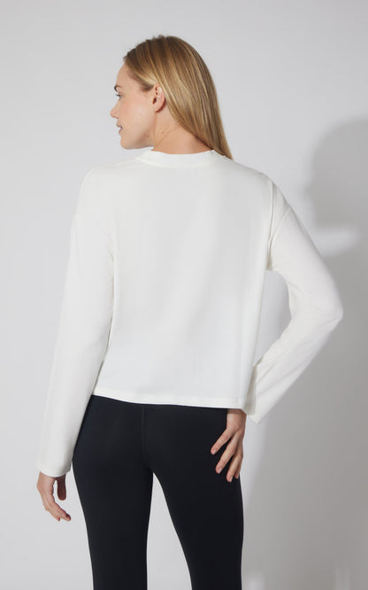90 Degree by Reflex 2 PK Cotton Deluxe Boxy Long Sleeve Top