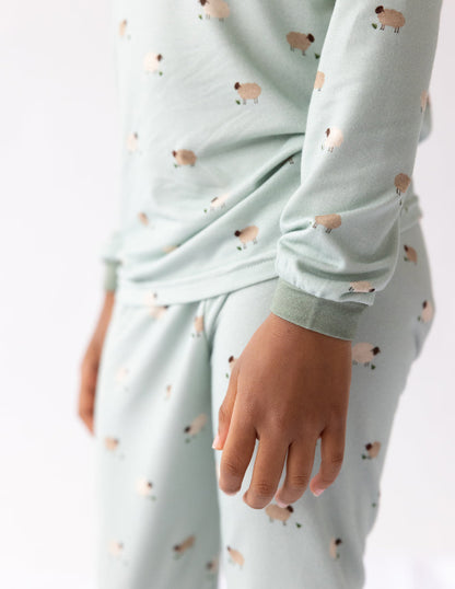 Elevated Faith Lamb Bamboo Kids Pajama Set