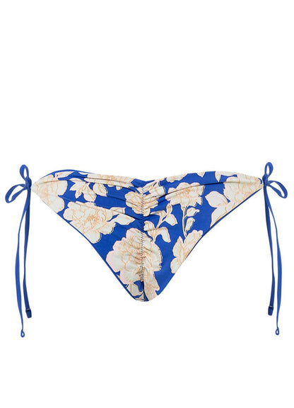 Maaji Sunning Tie Side Cheeky Cut Bikini Bottom - Lapis Blue