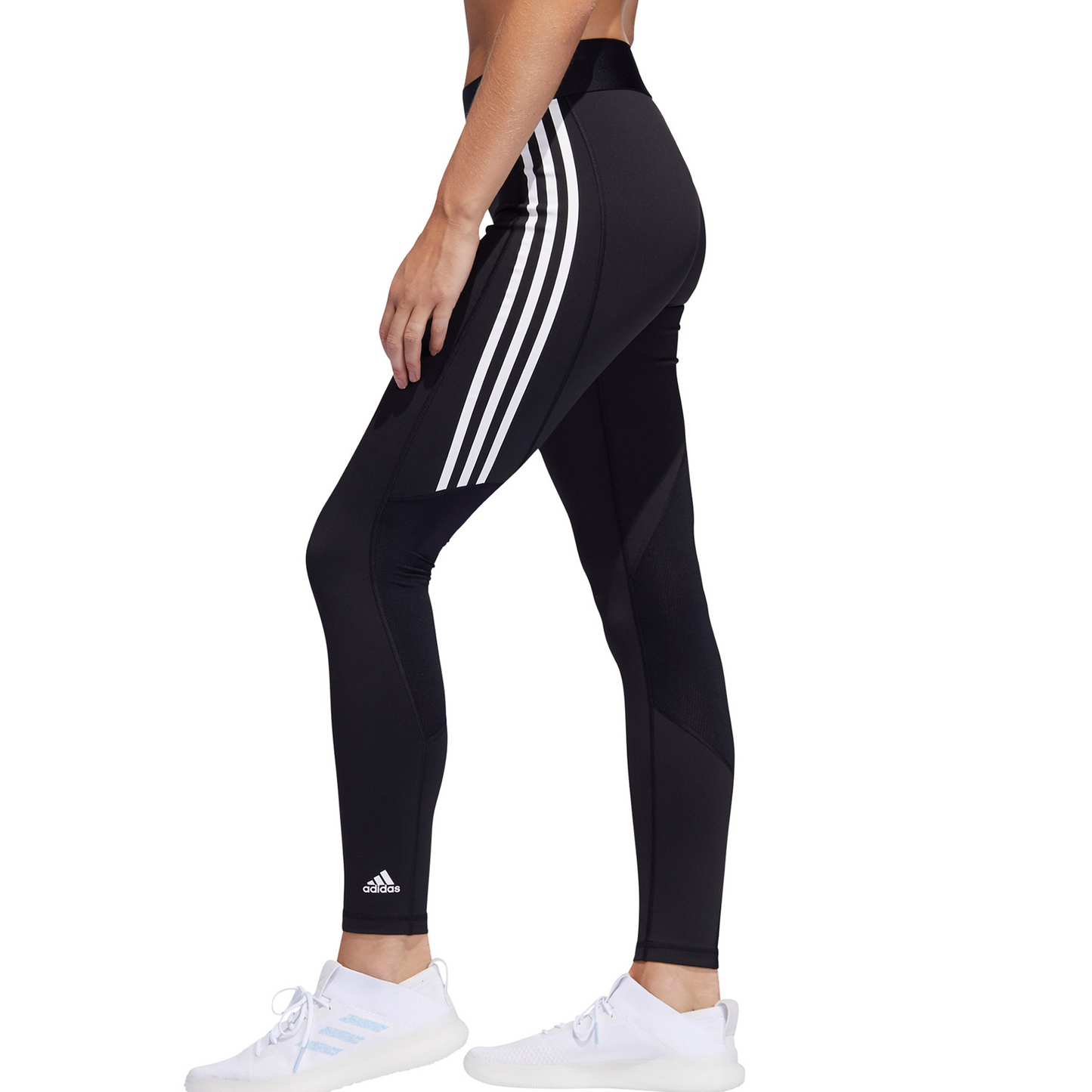 adidas Women's Alphaskin 3-Stripes Long Tights