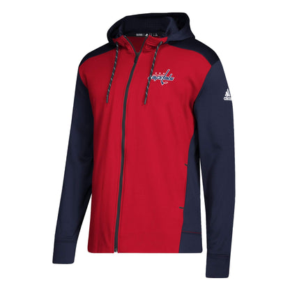 adidas Men's NHL Washington Capitals Full Zip Hoodie Sweaters
