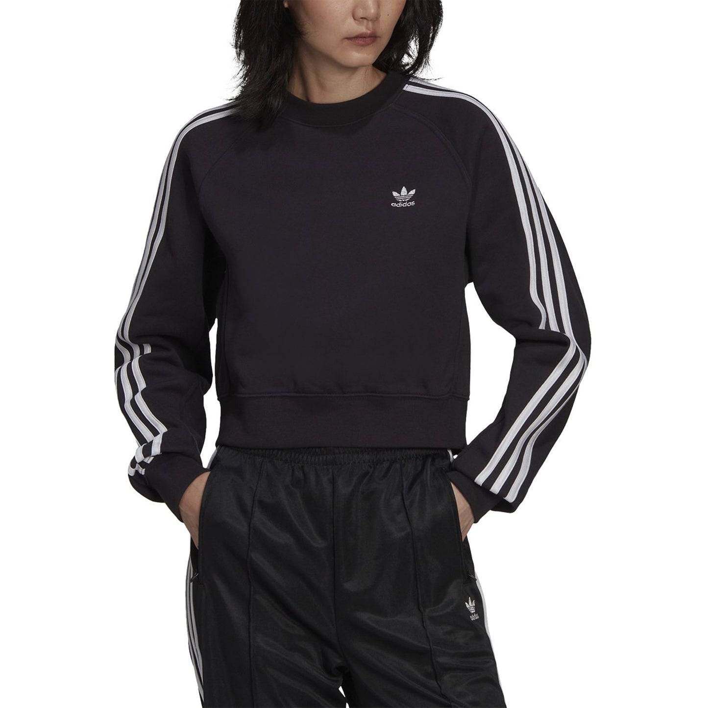 adidas Women's Originals Adicolor High Shine Crew Sweatshirt