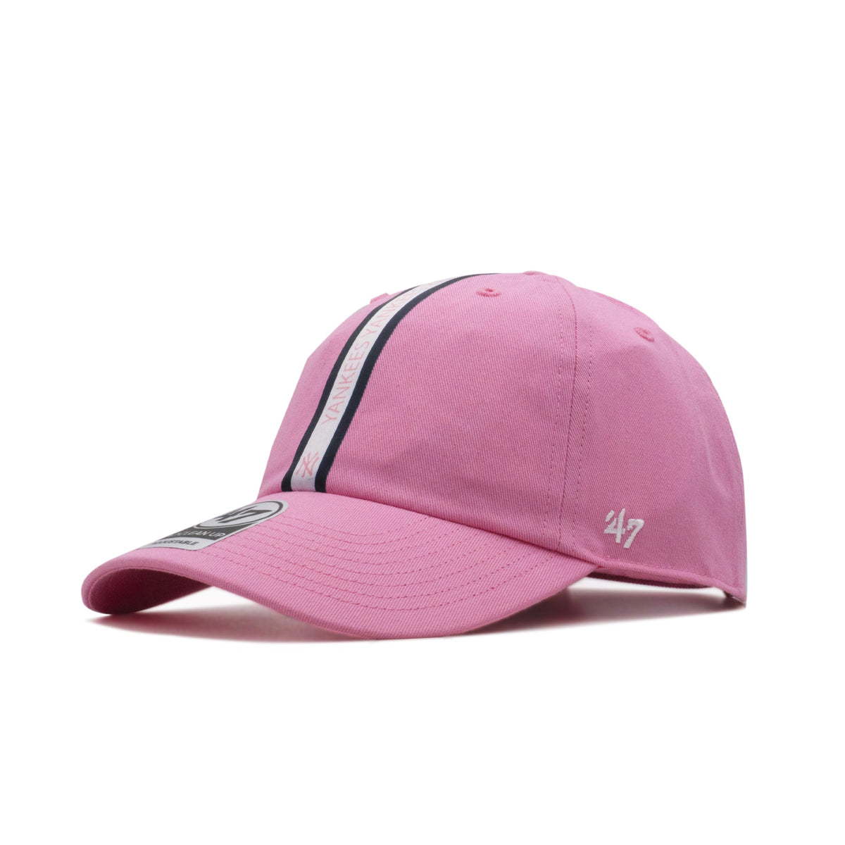 47 Brand Men's Ny Yankees Triple Stripe Clean Up Strapback Cap