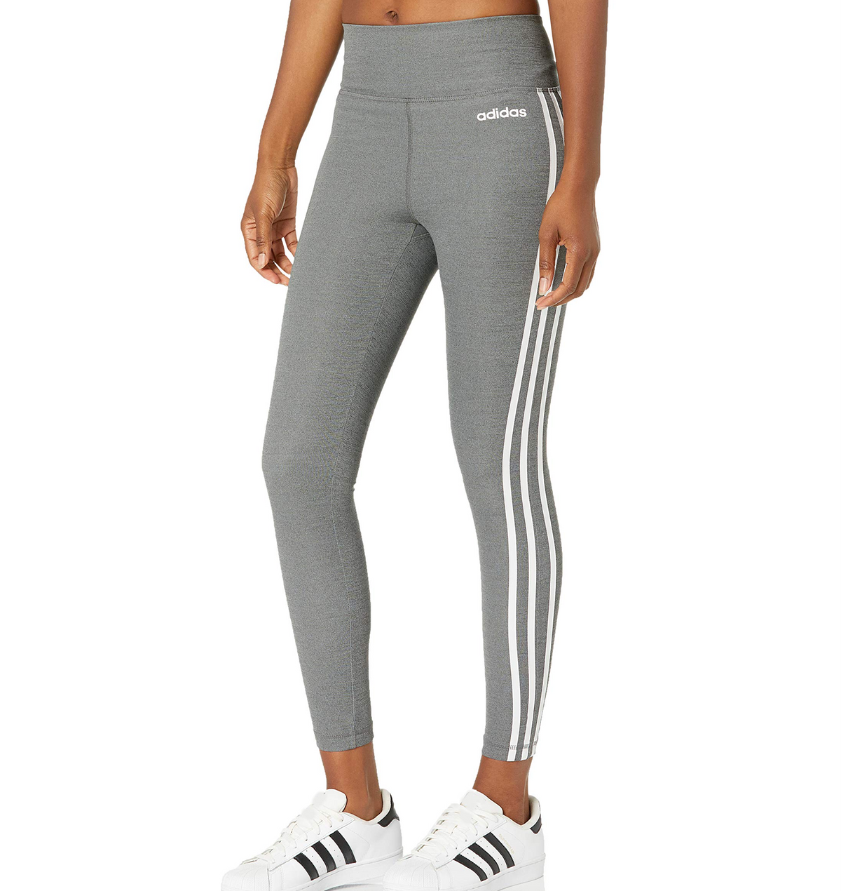 adidas Women's Designed 2 Move 3-Stripes High-Rise Long Tights Pants