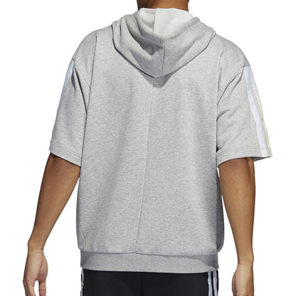 adidas Men's Donovan Mitchell Short Sleeve Hoodie Sweaters