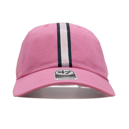 47 Brand Men's Ny Yankees Triple Stripe Clean Up Strapback Cap