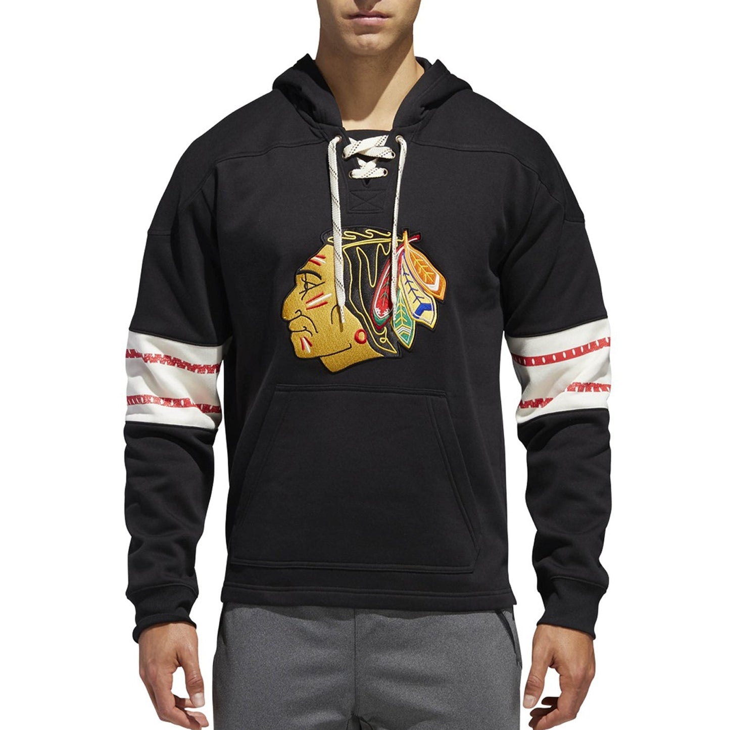 adidas Men's NHL Chicago Blackhawks Pullover Jersey Hoodie