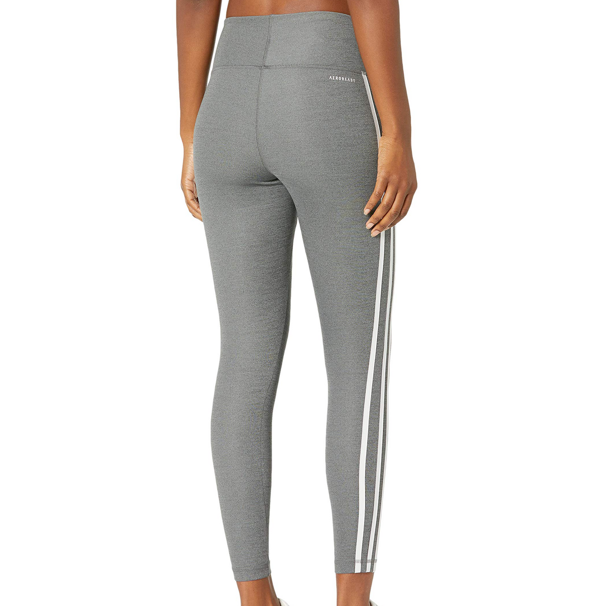 adidas Women's Designed 2 Move 3-Stripes High-Rise Long Tights Pants