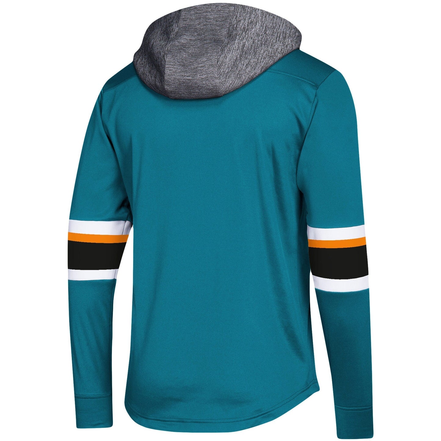 adidas Men's NHL San Jose Sharks Platinum Jersey Hoodie Sweaters