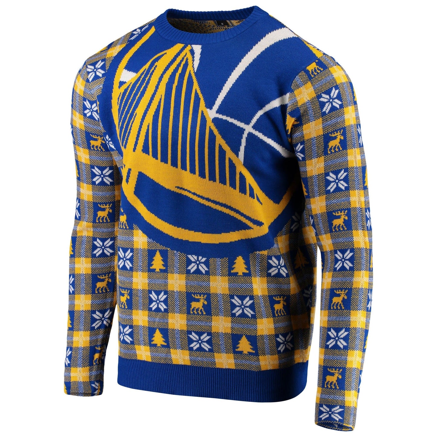 Foco Men's Golden State Warriors Ugly Big Logo Sweater Royal