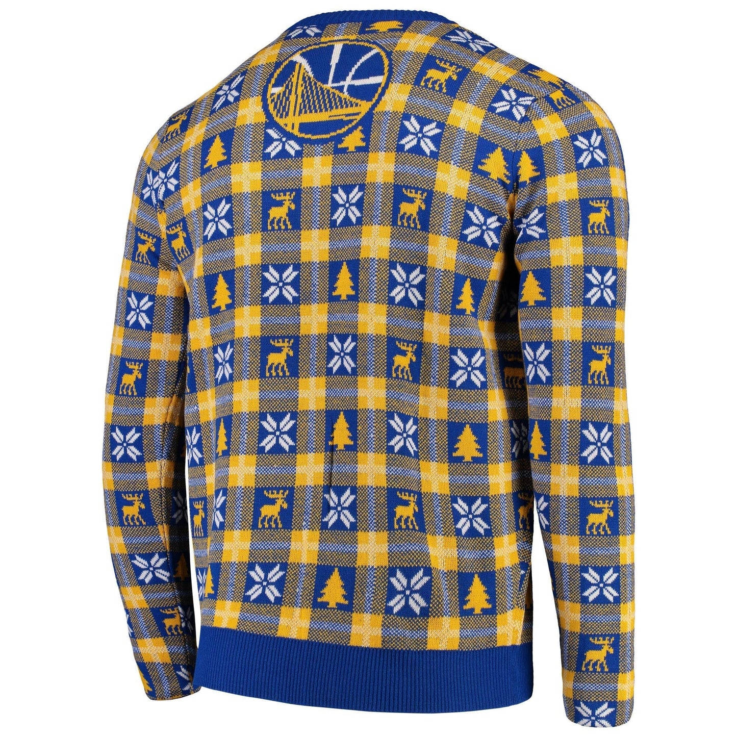 Foco Men's Golden State Warriors Ugly Big Logo Sweater Royal