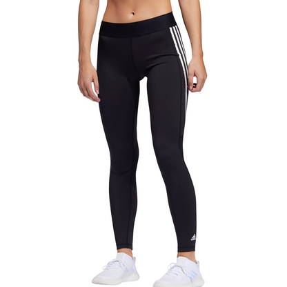 adidas Women's Alphaskin 3-Stripes Long Tights