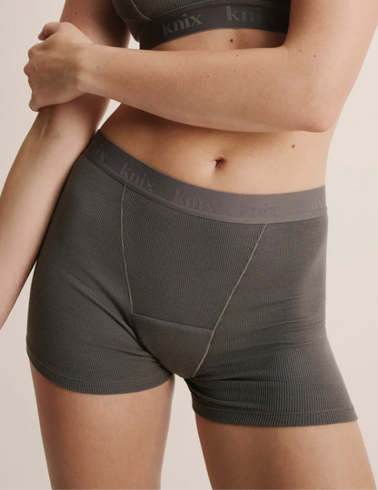 Leakproof Logo Modal Rib Boxer Brief - Last Call