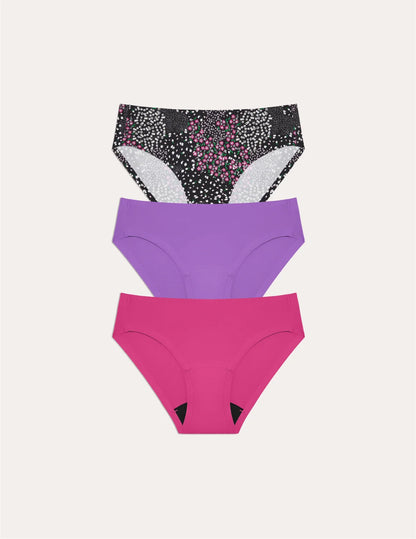 Teen Light Leakproof No-Show Bikini 3-Pack